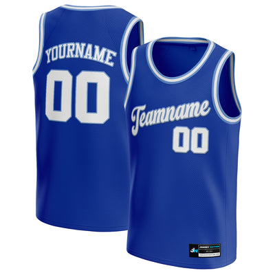 The Jersey Nation Icy Blue Custom Basketball Jersey - M